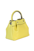 Pebbled-Leather Monogram Tote Bag in Yellow